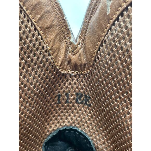 ARIAT Boots 10008827 Tan With Blue Top‎ Stitch Western Ranch Men’s 11EE Cowboy